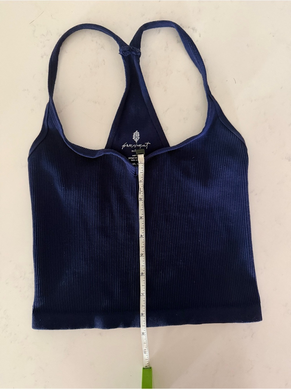 FP Movement by Free People Navy Ribbed Racerback Tank - Picture 3 of 4